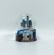 Los Angeles Cityscape Snow Globe – Miniature Landmark Souvenir, Travel Gift & Desk Decoration