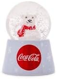 Coca-Cola Holiday Polar Bear 3-Inch Mini Light-Up Snow Globe