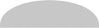 34" W x 9-1/2"H x 2" P Elliptical 3 Spoke Architectural Grade PVC Pediment