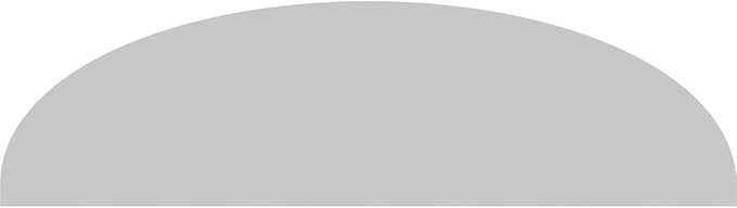 34" W x 9-1/2"H x 2" P Elliptical 3 Spoke Architectural Grade PVC Pediment