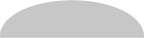 86" W x 22-1/2"H x 2" P Elliptical 3 Spoke Architectural Grade PVC Pediment