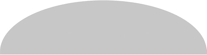 86" W x 22-1/2"H x 2" P Elliptical 3 Spoke Architectural Grade PVC Pediment