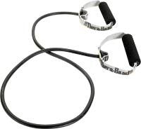 THERABAND Professional Latex Resistance Tubing with Handles For Physical Therapy, Lower Pilates, At-Home Workouts, and Rehab, Soft Handles, 50 Inch, Black, Special Heavy, Advanced Level 1