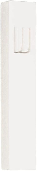 A&S Mezuzot Modern Concrete Mezuzah Case with Scroll, Easy Peel and Stick Mezuza (White+ Engraved Shin, 5 Inches)