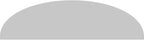 Ekena Millwork 42"W x 11-1/2"H x 2"P Elliptical Smooth Architectural Grade PVC Pediment