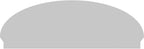 68" W x 23-7/8"H x 2-3/4"P Elliptical 3 Spoke Architectural Grade PVC Combination Pediment
