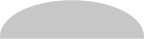 72" W x 19" H x 2" P Elliptical Sunburst Architectural Grade PVC Pediment