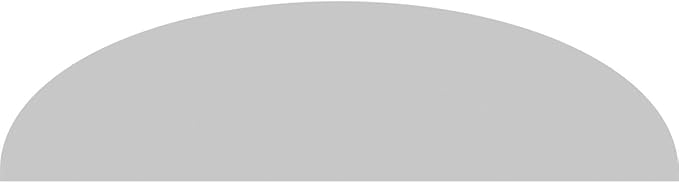 Ekena Millwork 86"W x 22-1/2"H x 2"P Elliptical Smooth Architectural Grade PVC Pediment