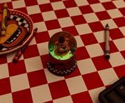 Five Nights at Freddy's Freddy Fazbear Mini Light-Up Snow Globe with Glitter Display | 3 Inches Tall