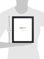 Amazon Basics Rectangular Photo Picture Frame, 8" x 10", Pack of 5, 11.22 x 9.21 inches, Black