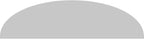 Ekena Millwork 74"W x 19-1/2"H x 2"P Elliptical Smooth Architectural Grade PVC Pediment