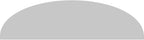 Ekena Millwork 56"W x 15"H x 2"P Elliptical Smooth Architectural Grade PVC Pediment