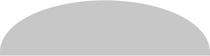 60" W x 16" H x 2" P Elliptical 3 Spoke Architectural Grade PVC Pediment