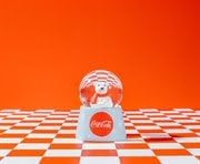 Coca-Cola Holiday Polar Bear 3-Inch Mini Light-Up Snow Globe