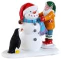 Lemax Santa's Wonderland Building A Snowman #22134