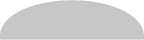 40" W x 11" H x 2" P Elliptical 3 Spoke Architectural Grade PVC Pediment