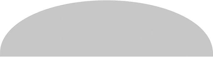 56" W x 15" H x 2" P Elliptical 3 Spoke Architectural Grade PVC Pediment
