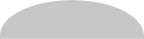 56" W x 15" H x 2" P Elliptical 3 Spoke Architectural Grade PVC Pediment