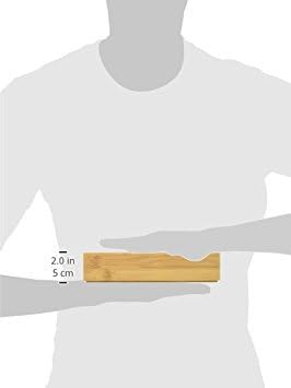 Lipper International 8181S Bamboo Wood Stacking Drawer Organizer Box, 3" x 9", Set of 2