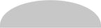 42" W x 11-1/2"H x 2" P Elliptical 3 Spoke Architectural Grade PVC Pediment