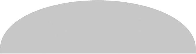 42" W x 11-1/2"H x 2" P Elliptical 3 Spoke Architectural Grade PVC Pediment