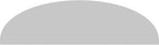 Ekena Millwork 66"W x 17-1/2"H x 2"P Elliptical Smooth Architectural Grade PVC Pediment