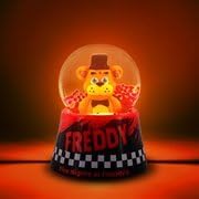 Five Nights at Freddy's Freddy Fazbear Mini Light-Up Snow Globe with Glitter Display | 3 Inches Tall