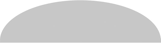 Ekena Millwork 76"W x 20"H x 2"P Elliptical Smooth Architectural Grade PVC Pediment