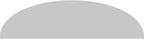 Ekena Millwork 40"W x 11"H x 2"P Elliptical Smooth Architectural Grade PVC Pediment