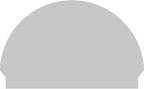 40"W x 26-3/4"H x 2-3/4"P Half Round 4 Spoke Architectural Grade PVC Combination Pediment