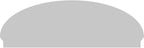 74" W x 25-3/8"H x 2-3/4"P Elliptical 4 Spoke Architectural Grade PVC Combination Pediment