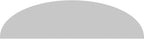 74" W x 19-1/2"H x 2" P Elliptical 3 Spoke Architectural Grade PVC Pediment