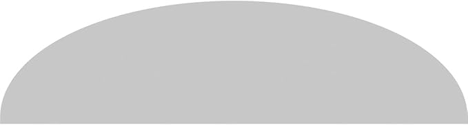 74" W x 19-1/2"H x 2" P Elliptical 3 Spoke Architectural Grade PVC Pediment