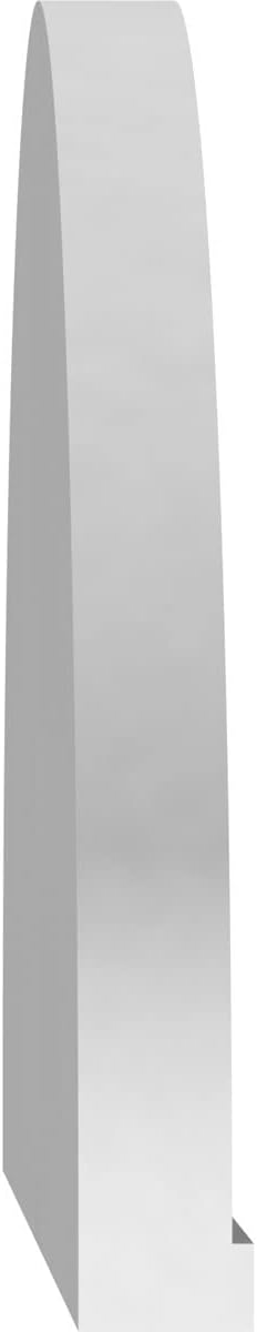 60" W x 16" H x 2" P Elliptical Sunburst Architectural Grade PVC Pediment