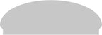 58" W x 21-3/8"H x 2-3/4"P Elliptical 4 Spoke Architectural Grade PVC Combination Pediment
