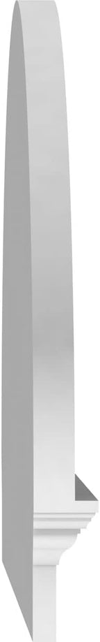 86" W x 28-3/8"H x 2-3/4"P Elliptical 4 Spoke Architectural Grade PVC Combination Pediment