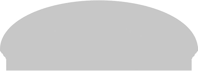 52" W x 19-7/8"H x 2-3/4"P Elliptical 4 Spoke Architectural Grade PVC Combination Pediment