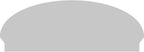 52" W x 19-7/8"H x 2-3/4"P Elliptical 4 Spoke Architectural Grade PVC Combination Pediment