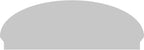 60" W x 21-7/8"H x 2-3/4"P Elliptical 3 Spoke Architectural Grade PVC Combination Pediment