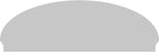 78" W x 26-3/8"H x 2-3/4"P Elliptical 3 Spoke Architectural Grade PVC Combination Pediment