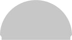 76"W x 44-3/4"H x 2-3/4"P Half Round Smooth Architectural Grade PVC Combination Pediment