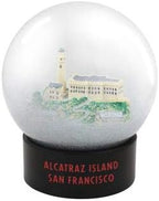 Alcatraz Prison Jail Fog Snow Globe