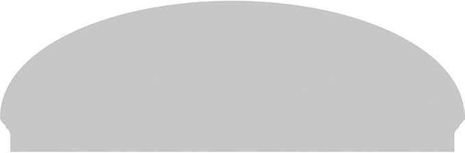 76" W x 25-7/8"H x 2-3/4"P Elliptical 3 Spoke Architectural Grade PVC Combination Pediment