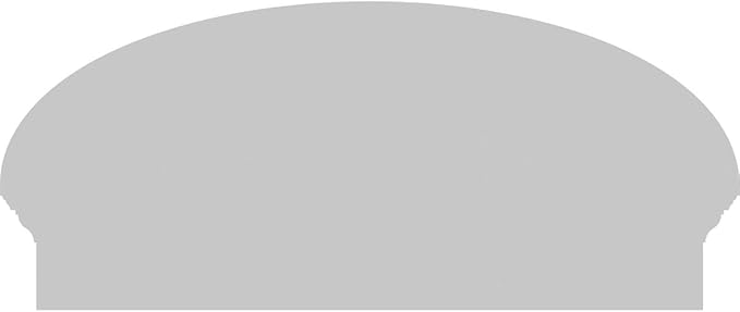 32" W x 14-7/8"H x 2-3/4"P Elliptical 4 Spoke Architectural Grade PVC Combination Pediment