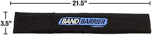 Bodylastics Band Barrier for Resistance Fitness Bands - Heavy-Duty Protective Sleeve Accessory With Easy Setup Velcro Closure, Nylon Webbing and Neoprene Padding