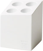 Ideaco Japan Compact Minimalist Design Umbrella Stand Mini Cube 4 Slot Matte White