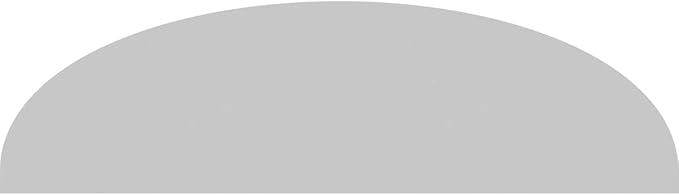 30" W x 8-1/2"H x 2" P Elliptical 3 Spoke Architectural Grade PVC Pediment