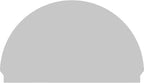 64"W x 38-3/4"H x 2-3/4"P Half Round Smooth Architectural Grade PVC Combination Pediment