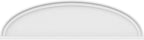 Ekena Millwork 42"W x 11-1/2"H x 2"P Elliptical Smooth Architectural Grade PVC Pediment