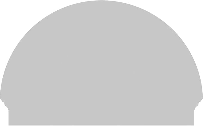 38"W x 25-3/4"H x 2-3/4"P Half Round 3 Spoke Architectural Grade PVC Combination Pediment